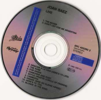 CD Joan Baez: Live 528253