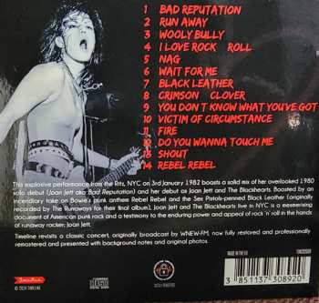 CD Joan Jett & The Blackhearts: Live New York '82 618399