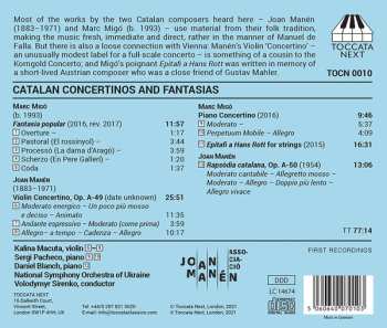 CD National Symphony Orchestra Of Ukraine: Catalan Concertinos And Fantasias 646528