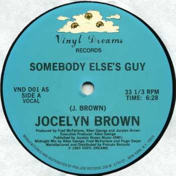 Album Jocelyn Brown: Somebody Else's Guy