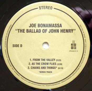 2LP Joe Bonamassa: The Ballad Of John Henry 260465