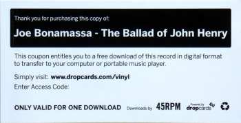 2LP Joe Bonamassa: The Ballad Of John Henry 260465