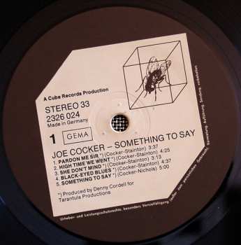 LP Joe Cocker: Something To Say 543581