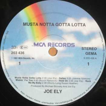 LP Joe Ely: Musta Notta Gotta Lotta 566885