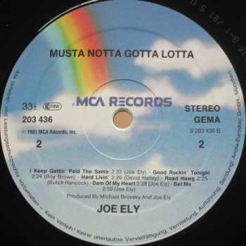 LP Joe Ely: Musta Notta Gotta Lotta 566885