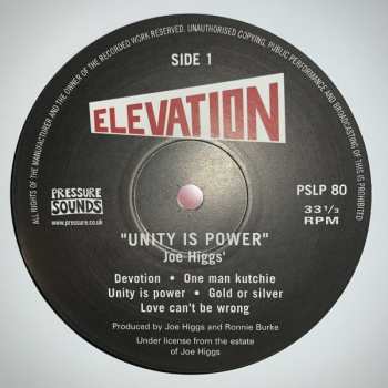 LP Joe Higgs: Unity Is Power 613741