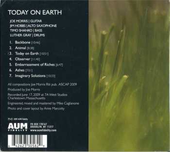 CD Joe Morris Quartet: Today On Earth 654672