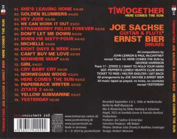 CD Joe Sachse: T[w]ogether (Here Comes The Sun) 629194