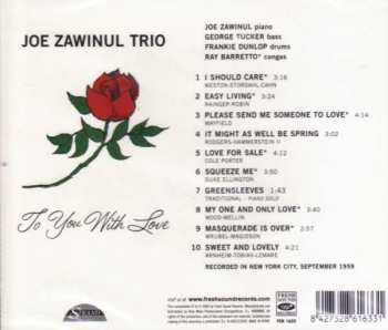 CD Joe Zawinul Trio: To You With Love 577487