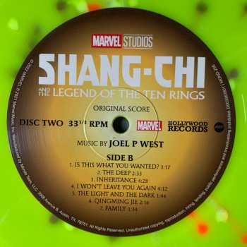 2LP Joel P West: Shang-Chi And The Legend Of The Ten Rings (Original Score) CLR 610410