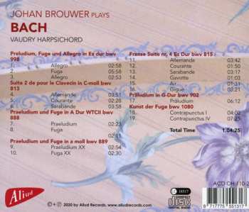 CD Johann Sebastian Bach: Johan Brouwer Plays Bach 502507