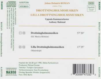 CD Anthony Halstead: Drottningholmsmusiken / Lilla Drottningholmsmusiken 348011