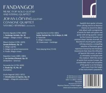 CD Consone Quartet: Fandango! Music For Solo Guitar And String Quartet 647985