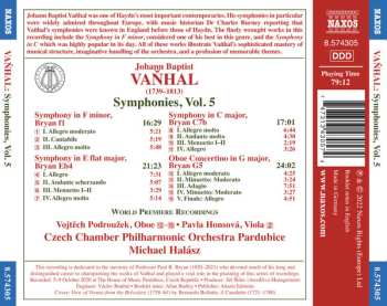 CD Johann Baptist Vanhal: Symphonies, Vol. 5 595284