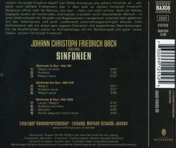 CD Johann Christoph Friedrich Bach: Sinfonien C-Dur, Es-Dur & B-Dur 260738