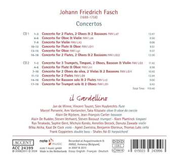 2CD Johann Friedrich Fasch: Concertos 556532