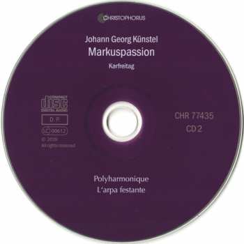 2CD Johann Georg Künstel: Markuspassion 323485