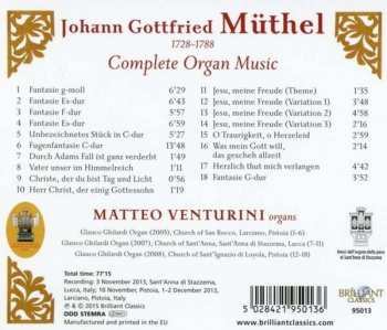 CD Johann Gottfried Müthel: Complete Organ Music 228109