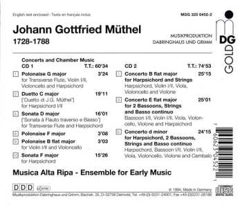 2CD Johann Gottfried Müthel: Konzerte Und Kammermusik 514389