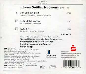 CD Johann Gottlieb Naumann: Zeit Und Ewigkeit 119091