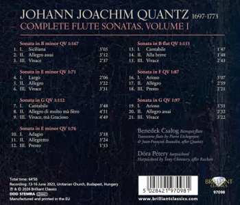 CD Johann Joachim Quantz: Complete Flute Sonatas, Volume 1 617141