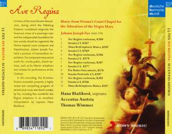 CD Johann Joseph Fux: Ave Regina 3191