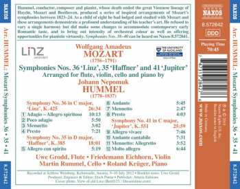 CD Johann Nepomuk Hummel: Mozart Symphonies 36 • 35 • 41 244578