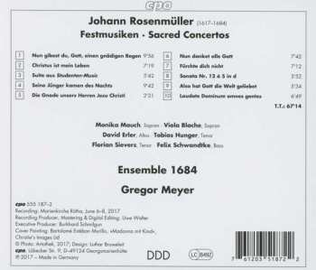 CD Johann Rosenmüller: Laudate Dominum • Sacred Concertos 190064