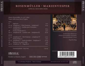 2CD Johann Rosenmüller: Marienvesper - Vespro Della Beata Vergine 398984