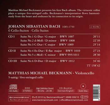 3CD Johann Sebastian Bach: 6 Cello-Suiten 301614