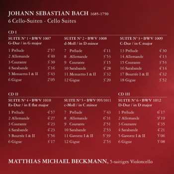 3CD Johann Sebastian Bach: 6 Cello-Suiten 301614