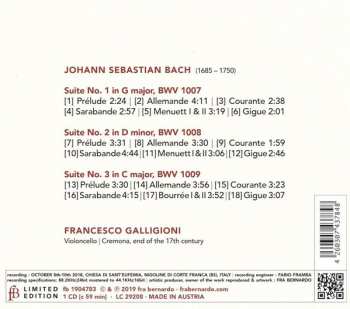 CD Johann Sebastian Bach: A Violoncello Solo Senza Basso Chapter 1 LTD 174302