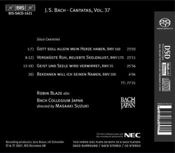 SACD Johann Sebastian Bach: Cantatas 37: ►35 ►169 ►170 ►200 (Vergnügte Ruh, Beliebte Seelenlust) 517156