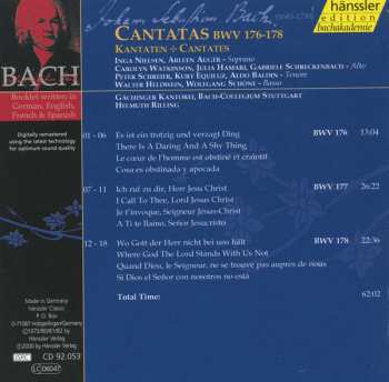 CD Johann Sebastian Bach: Cantatas BWV 176-178 407807