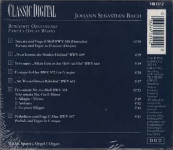 CD Johann Sebastian Bach: Berühmte Orgelwerke 431201