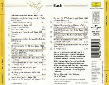 CD Johann Sebastian Bach: Best Of Bach 250247