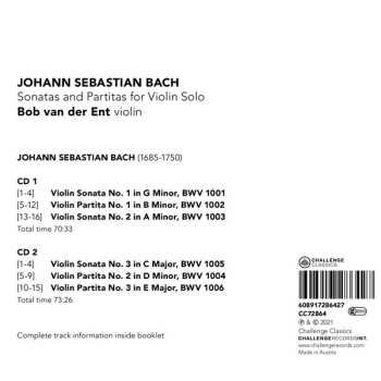 2CD Johann Sebastian Bach: Sonatas And Partitas For Violin Solo 639155