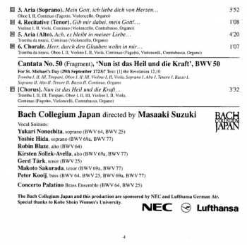 CD Johann Sebastian Bach: Cantatas 13: BWV 64 Sehet, Welch Eine Liebe - BWV 25 Es Ist Nichts Gesundes An Meinem Leibe - BWV 69a Lobe Den Hernn, Meine Seele - BWV 77 Du Sollt Gott, Deinen Herren, Lieben - BWV 50 Nun Ist Das Heil Und Die Kraft 186607