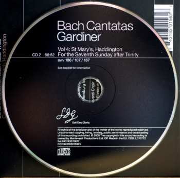 2CD Johann Sebastian Bach: Cantatas Vol. 04: Ansbach / Haddington 327322