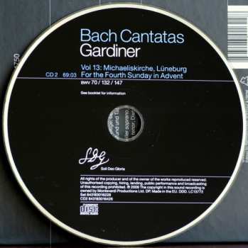 2CD Johann Sebastian Bach: Cantatas Vol. 13: Köln / Lüneburg 92985