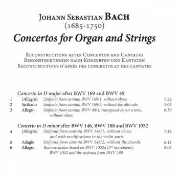 CD Johann Sebastian Bach: Concertos for Organ and Strings 154415