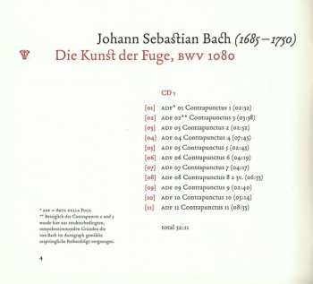 2CD Johann Sebastian Bach: Die Kunst Der Fuge 246123