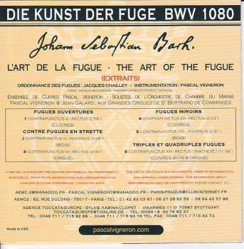 CD Johann Sebastian Bach: Die Kunst Der Fuge BWV 1080 574690