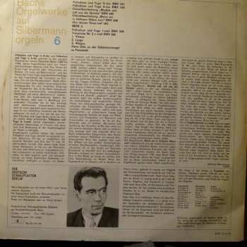 LP Johann Sebastian Bach: Bachs Orgelwerke Auf Silbermannorgeln 6: Hans Otto An Der Silbermannorgel Zu Fraureuth (01/74) 153652