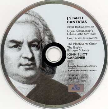 CD Johann Sebastian Bach: Cantatas: Actus Tragicus BWV 106 • O Jesu Christ, Mein's Lebens Licht BWV 118/231 • Lass, Fürstin, Lass BWV 198 6383