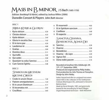 2CD Johann Sebastian Bach: Mass In B Minor 319864