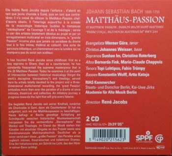 2CD Johann Sebastian Bach: Matthäus~Passion DIGI 99504