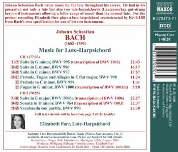 2CD Johann Sebastian Bach: Music For Lute-Harpsichord 301334