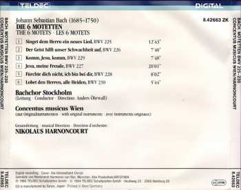 CD Johann Sebastian Bach: Die 6 Motetten BWV 225-230 430462