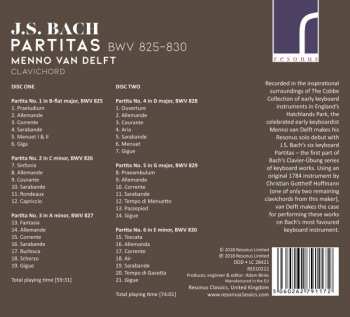 2CD Johann Sebastian Bach: Partitas BWV 825-830 325854